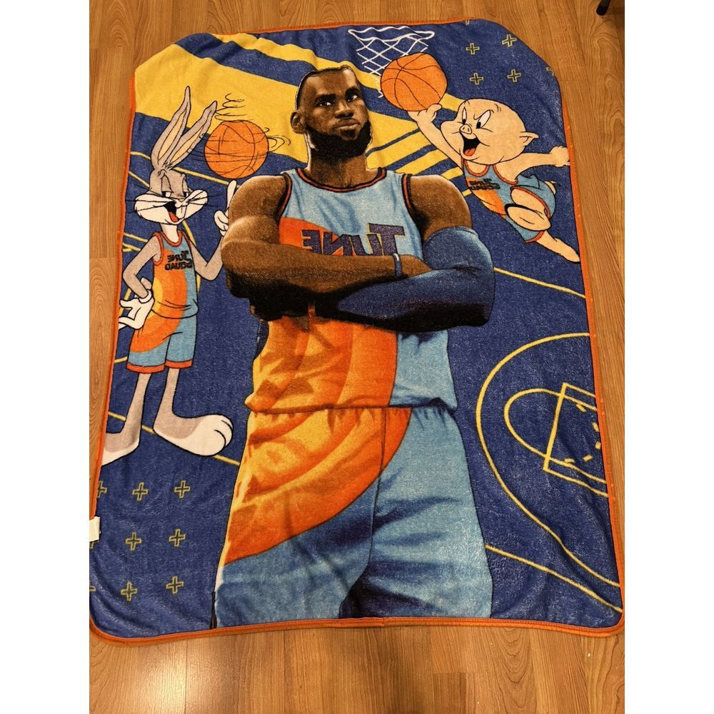Space Jam A New Legacy Soft Throw 40" x 50 " Blanket Lebron James. Bugs Bunny